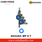 Magura Caliper Cover Kits Colour Ring 5/7 BLUE