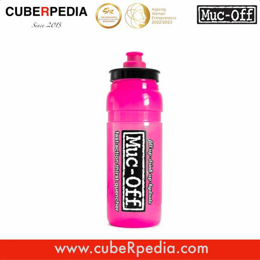 Muc-Off x Elite Fly Water Bottle 750ml - Pink