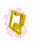 2/3-Hole Aluminum Block Adapter - Gold