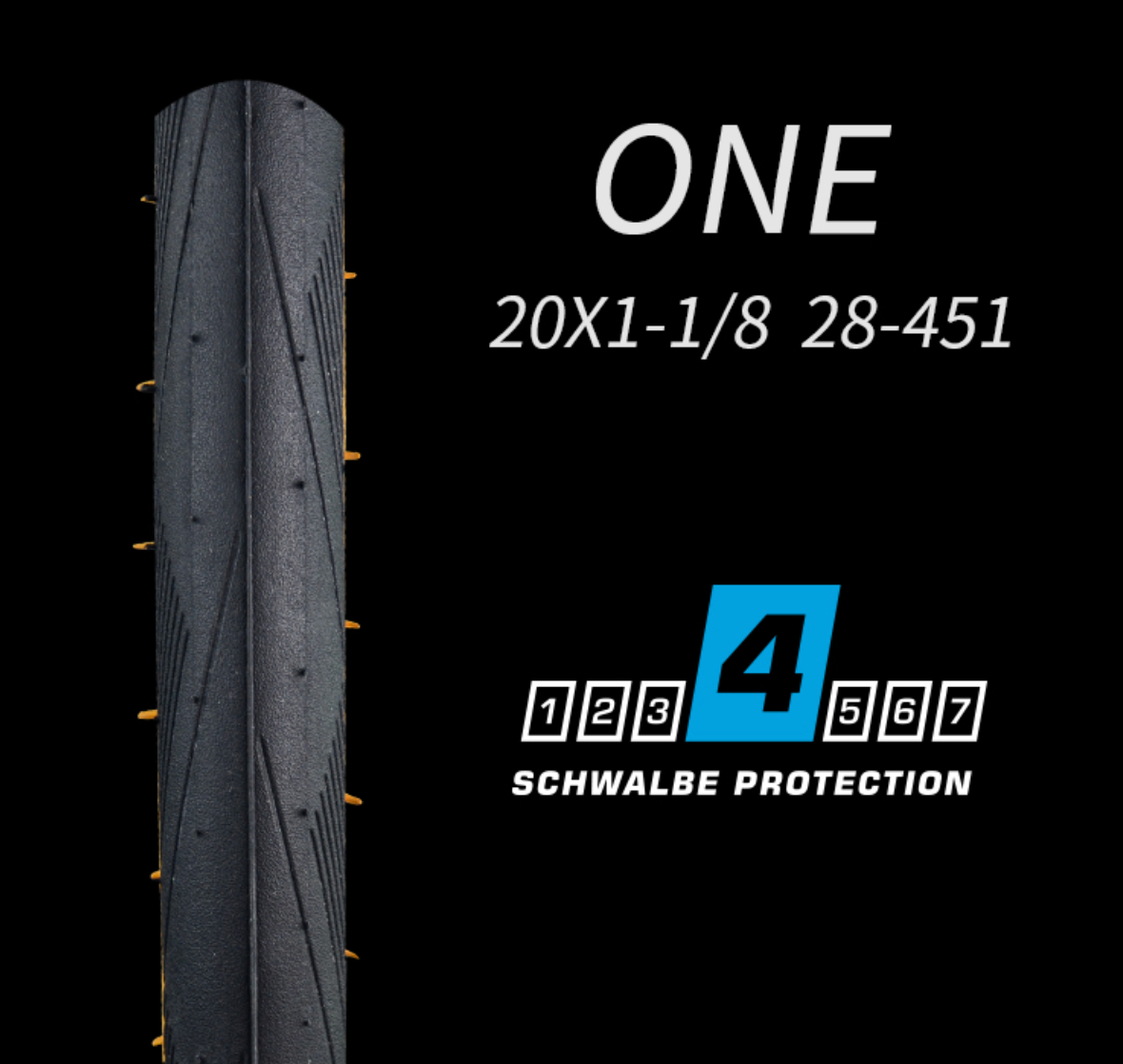 Schwalbe One 28-451 (20 x 1 1/8) Tyre