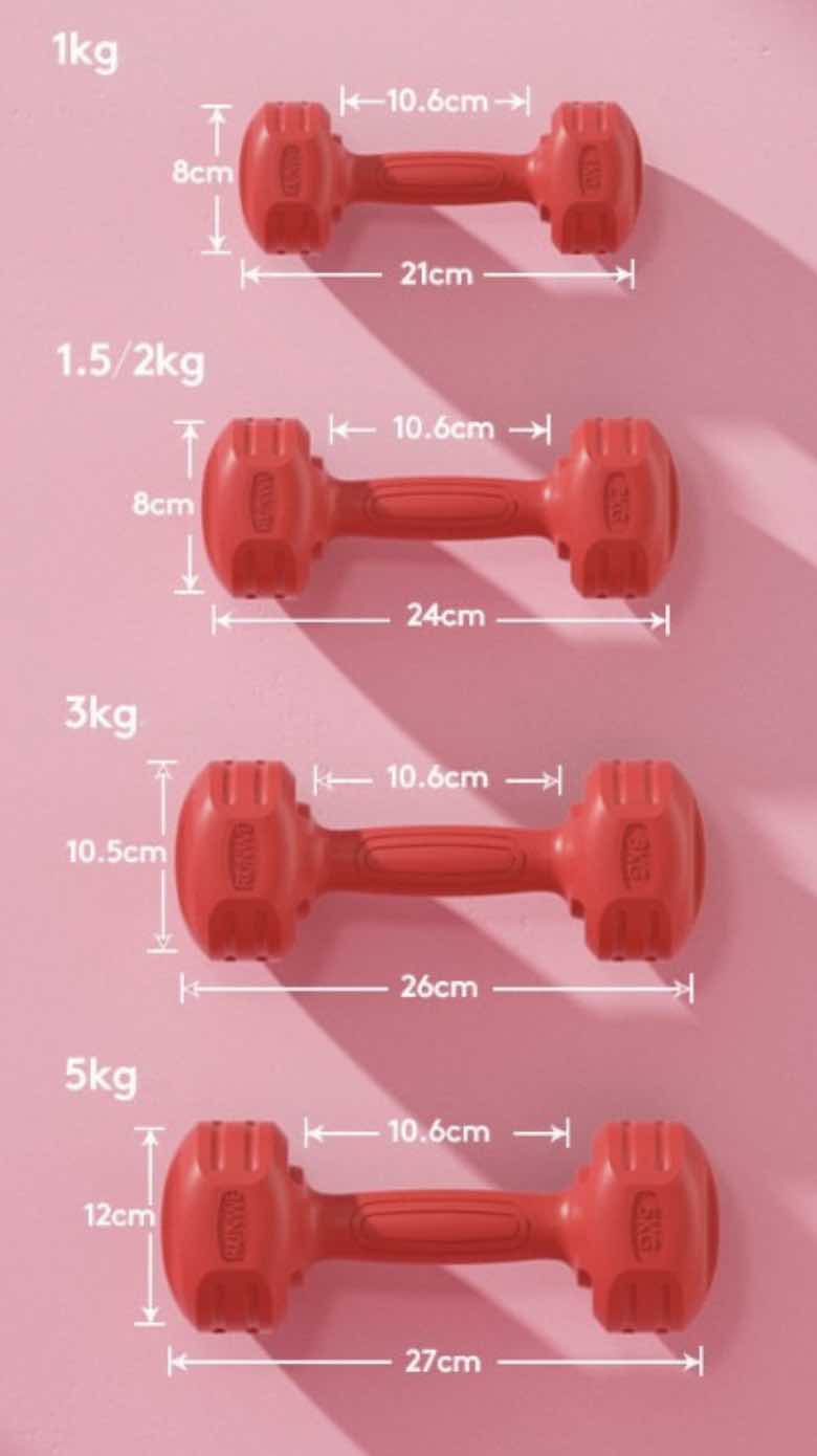 TITAN Lady Dumbbell RED - 1 x 3KG