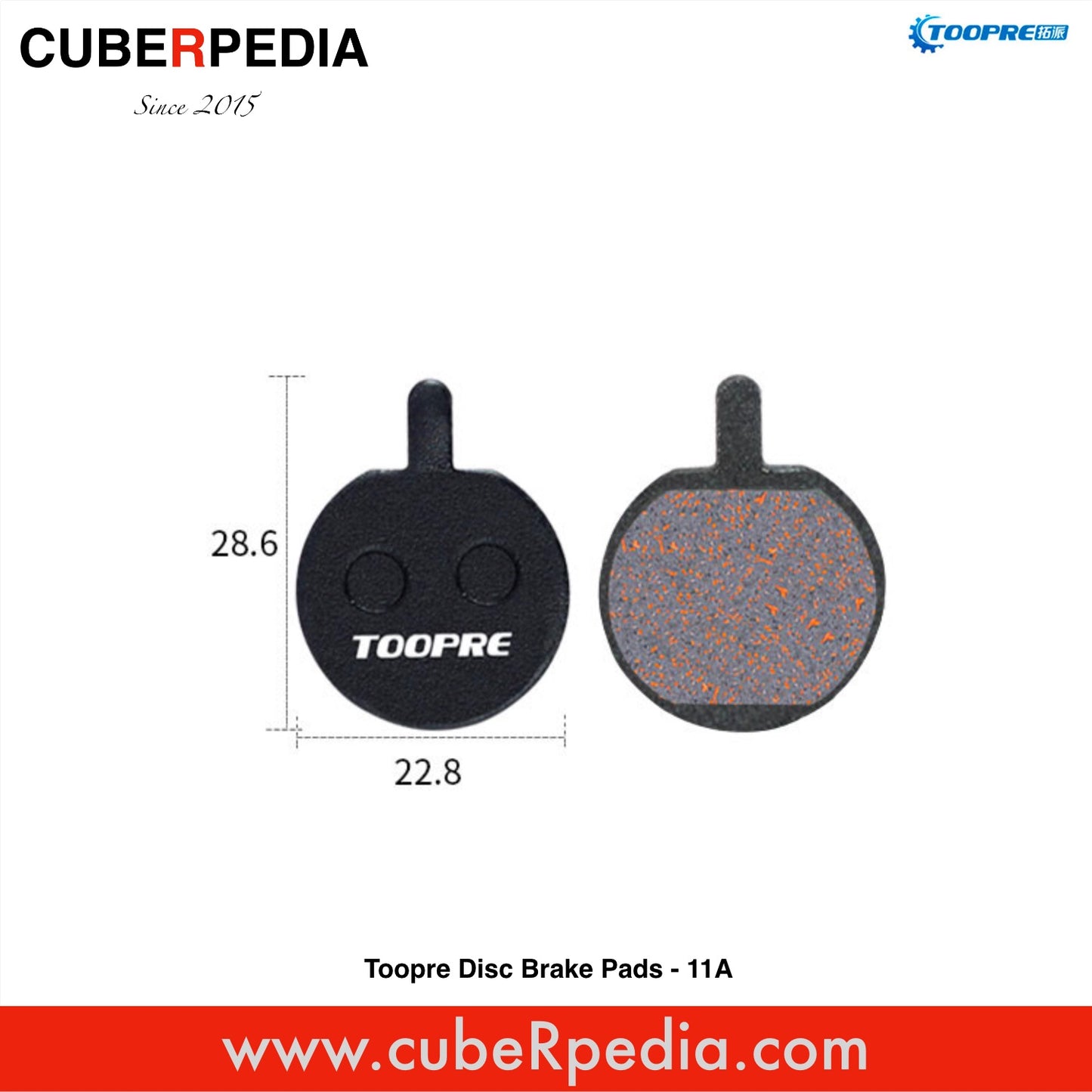 Toopre Disc Brake Pads - 011A