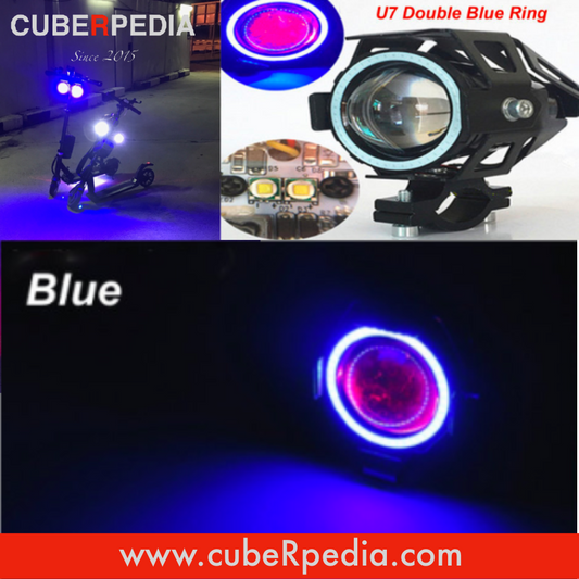 U7 Angel Eye Cree LED Light - Blue Double