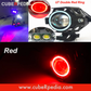 U7 Angel Eye Cree LED Light - Red Double