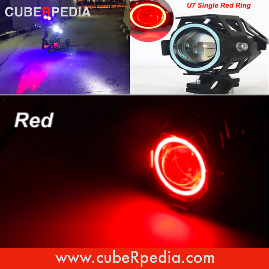 U7 Angel Eye Cree LED Light - Red Single