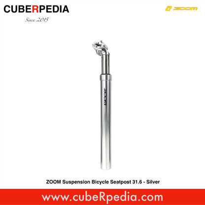 ZOOM Suspension Bicycle Seatpost 31.6 - Silver