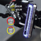 Moon Nebula 65 Lumens USB Rechargeable Chameleon Bicycle Bike Light