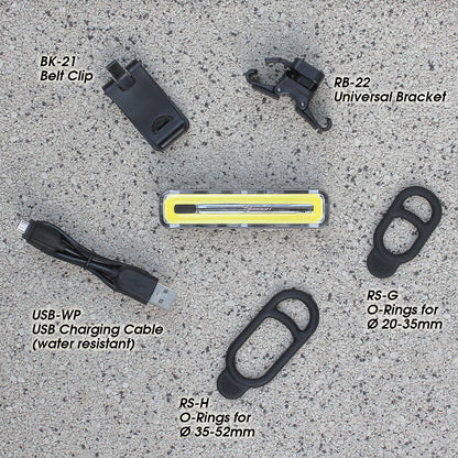Moon Nebula 240 Lumens USB Rechargeable White Bicycle Bike Light (2020ver)